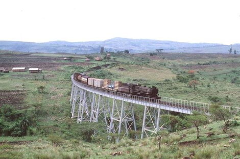 Kenya Railways Bridge in Michina, Molo.