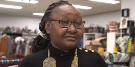 Kenyan Entrepreneur, Lucy Kinyanjui, during an interview with Alex Chamwada.