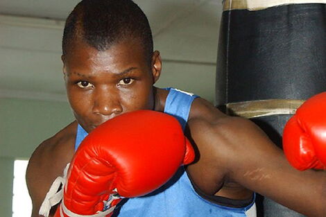 Kenyan boxer Conjestina Achieng.