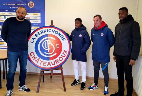 Kenyan footballer Feiswal Mohammed Bamkuu signs with French third-tier side, La Berrichonne de Châteauroux