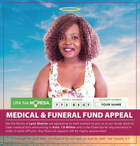 Kenyans have banded together to help the family of Lynn Sharice, after her demise.