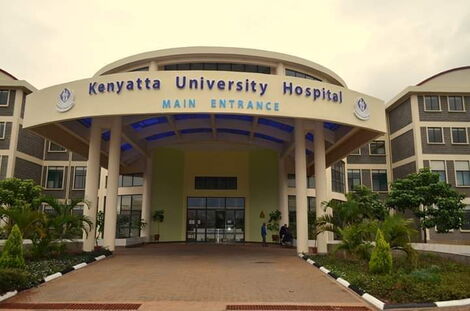 Kenyatta University Referral Hospital main entrance area.