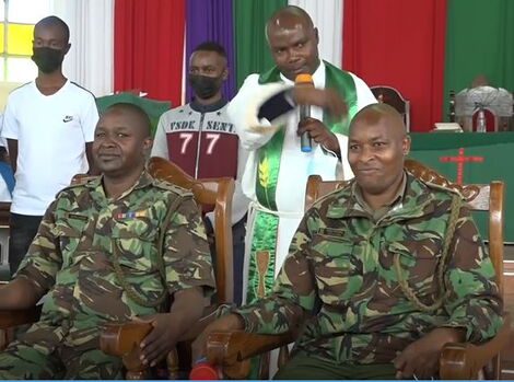 Kianjokoma Deputy OCS Mwaniki and OCS Isaac Mugoya