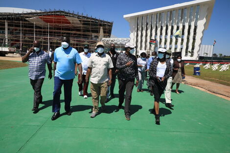 Principal Secretary Karanja Kibicho inspected Uhuru Gardens, on Saturday, December 11, 2021.