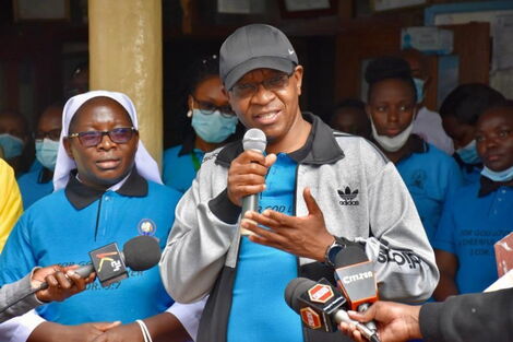 PS Karanja Kibicho During A Charity Walk Event in Mwea on Saturday October 30