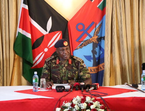 Chief of Defence Forces Lieutenant General Robert Kariuki Kibochi.