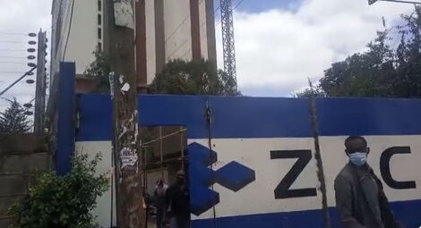 Kilimani accident site opposite D.O.D where 8 perished on August 26, 2021