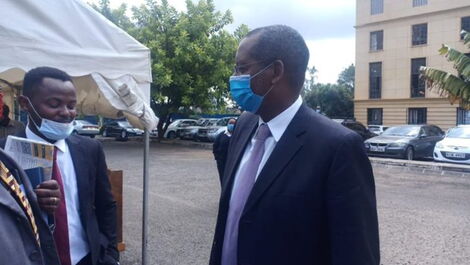 Kipipiri MP Amos Kimunya at the Milimani Law Courts in Nairobi on Wednesday, May 20, 2020