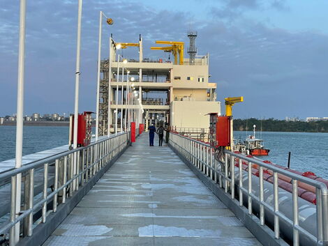 Kipevu Oil Terminal Located in the Port of Mombasa that is currently under construction