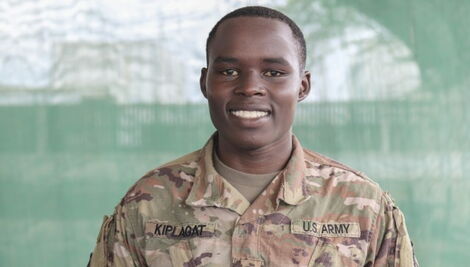 Abraham Kiplagat Serving in the US Army