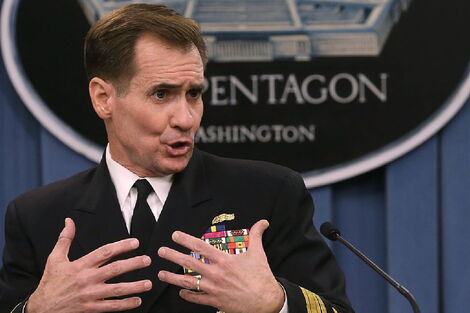 US National Security Council spokesperson John Kirby during a past press address