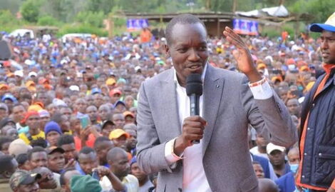 Kisii governor Simba Arati during a political event in Kisii in June 13, 2022