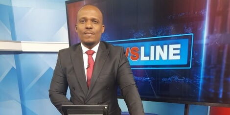Media personality Ben Kitili poses for a photo at the KTN News