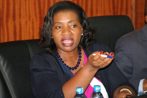 Kitui South MP Rachel Nyamai at a past conference.