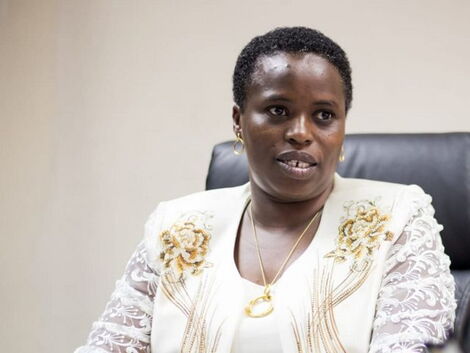 Laikipia North MP Sarah Korere speaking during a past event.