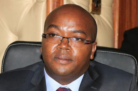 Lands PS Nicholas Muraguri at a past briefing.
