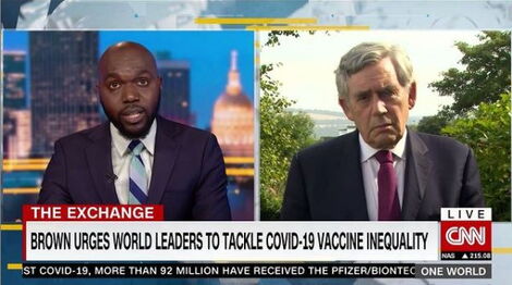 Larry Madowo interviews former UK PM Gordon Brown on CNN