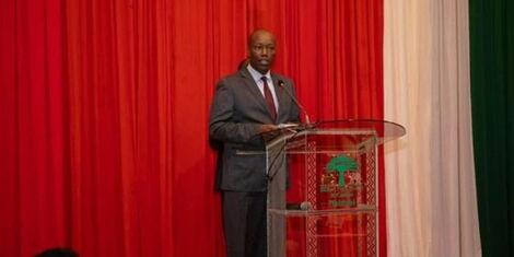Nakuru governor Lee Kinyanjui during a meeting with stakeholders in his county on September 28, 2021.