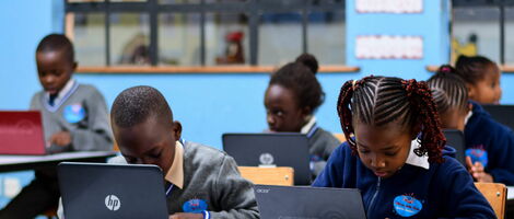 Learners from Diamond Junior School in Nairobi 