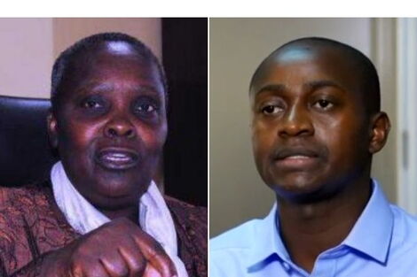 Maasai Mara VC Mary Walingo (left) and whistleblower Spencer Sankale.