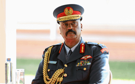 Nairobi Metropolitan Services director Maj-Gen Mohamed Badi in military regalia during a past function in August 2020.