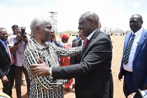 Makueni Governor Kivutha Kibwana and Deputy President William Ruto