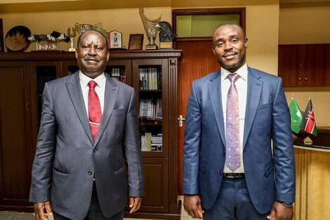 An image of Raila and Malala