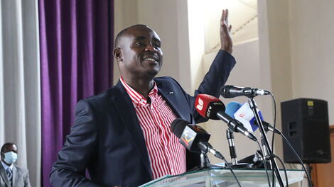 Kakamega senator, Cleophas Malala speaking at an earlier event. Source: Facebook