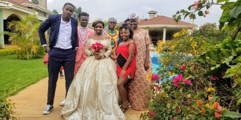 Citizen TV Maria actors pose for a photo in October 2020