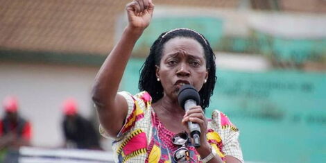 Azimio Principal Martha Karua during campaigns heading to August 9, 2022, general election.