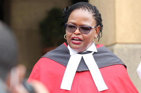 Chief Justice Martha Koome during her assumption of office ceremony 