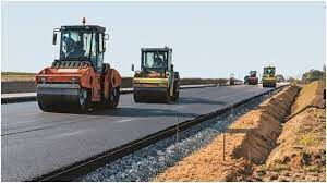 File photo of road construction works in progress