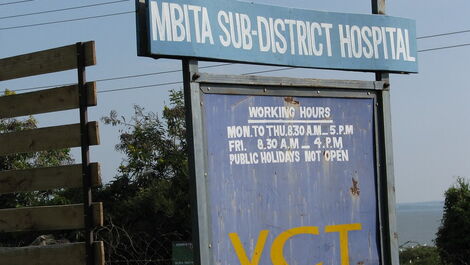 Entrance to Mbita Sub-County Hospital 