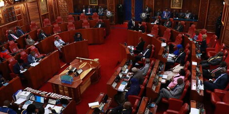 Members of Senate in session at Parliament Building Nairobi on January 29, 2020.