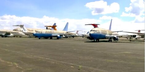 One of the Planes that was put on auction by KAA