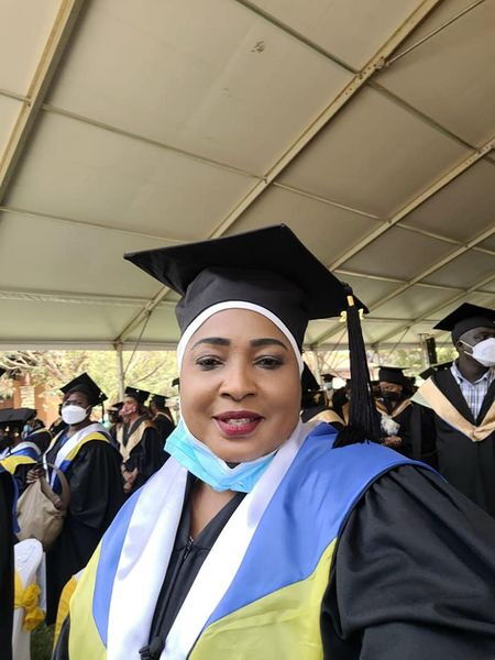 Likoni Member of Parliament Mishi Mboko at her graduation on Saturday, September 25.