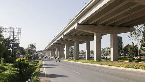 A section of Mombasa Road near Capital Center in Nairobi