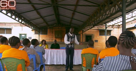 Moris Kaberia in a Training Session With Inmates at Lang'ata Womens' Prison.