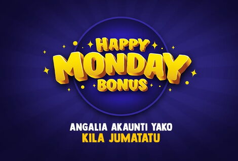 A promotional poster for MozzartBet's Happy Monday weekly bonus that began on Monday, April 13