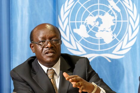 United Nations Conference on Trade and Development (UNCTAD) Secretary-General Mukhisa Kituyi addresses a conference on November 25, 2017.