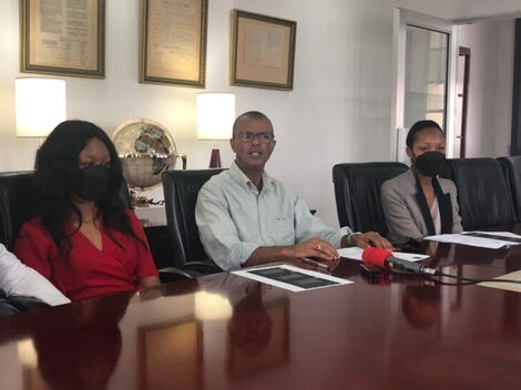 Lawyer Philip Murgor and two Sisters Allegedly Assaulted By Ndichu Twins Addressing The Press on Wednesday October 20