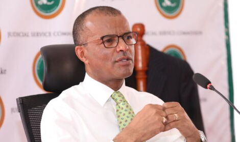 Senior Counsel Philip Murgor during the interviews for CJ on Friday, April 16, 2021.