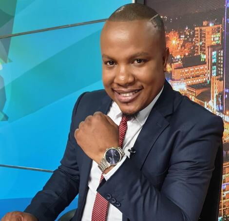 Media personality Bonnie Musambi at KBC studio in Nairobi, Kenya.
