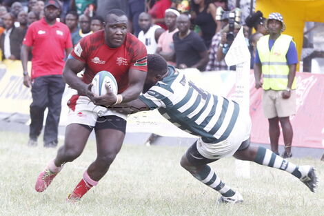 File photo of former rugby player Elkeans Musonye in action