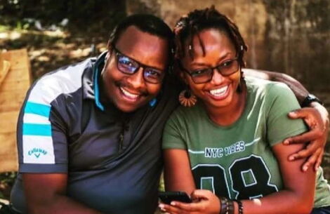 Andrew Muthure AKA Mustafa with wife Harriet