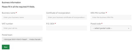 A page on the NCCG portal