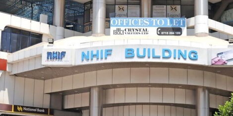 An image on NHIF headquarters in Upperhill, Nairobi County.