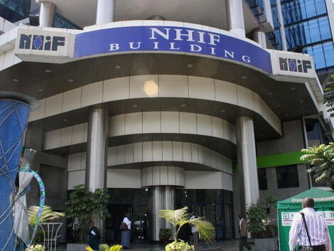 A photo of the National the Hospital Insurance Fund (NHIF) headquarters in Nairobi.