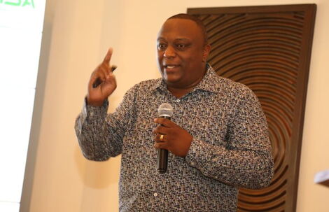 NTSA Director General George Njao speaks during a National Security Development Forum in Mombasa in January 2020