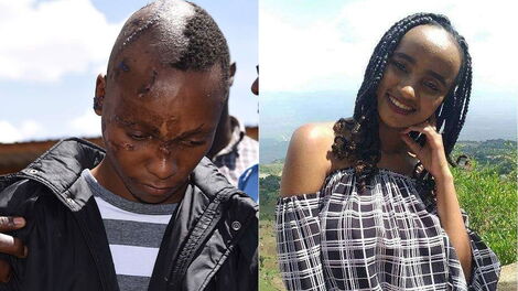 A collage of Naftali Kinuthia (Left) and Ivy Wangeci (Right)